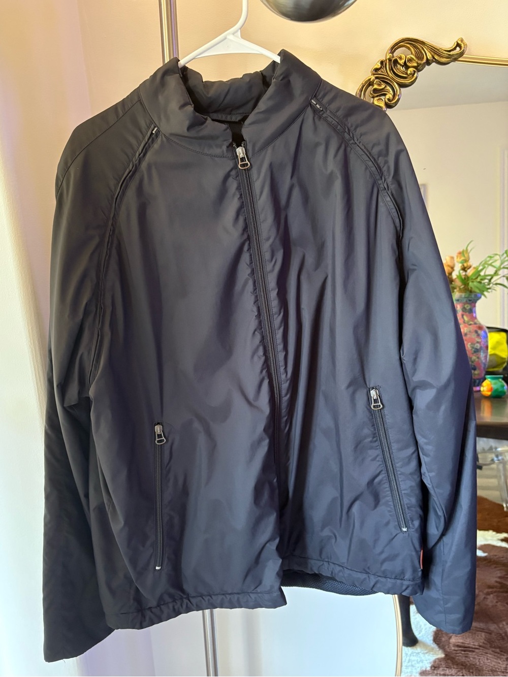 Hugo Boss Men's Windbreaker Jacket and Vest in Black.